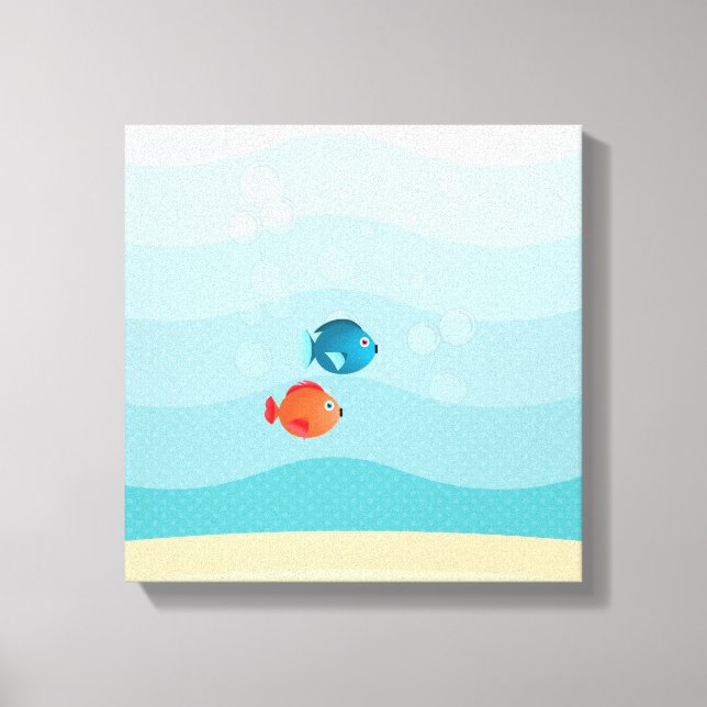 Tiefseegarnelenuntersee Leinwanddruck (Vorderseite)