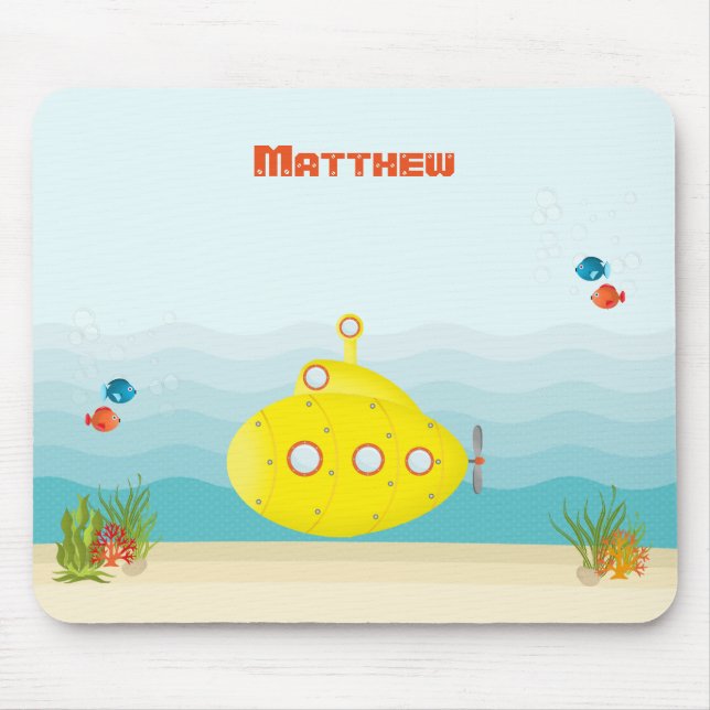 Tiefseegarnelenuntersee Mousepad (Vorne)