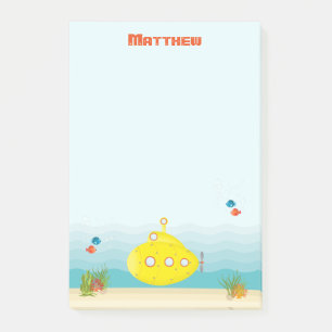 Tiefseegarnelenuntersee Post-it Klebezettel