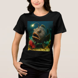 Tiefseegeld: Der Seeteufel Tri-Blend Shirt