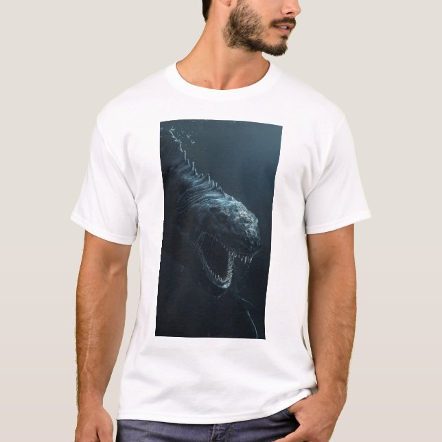 Tiefseemonster 1000 Meter lang T - Shirt (Vorderseite)