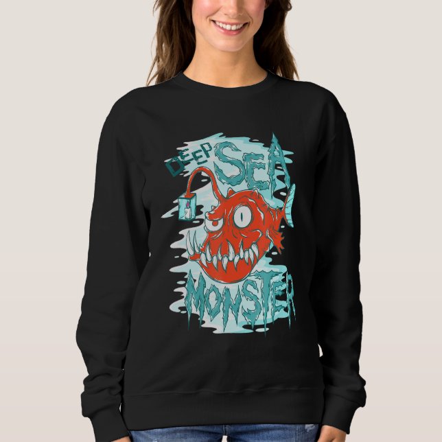 Tiefseemonster Frogfish Sweatshirt (Vorderseite)