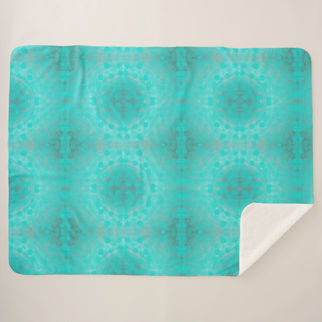 Tiefseemuster Sherpadecke (Vorderseite (Horizontal))