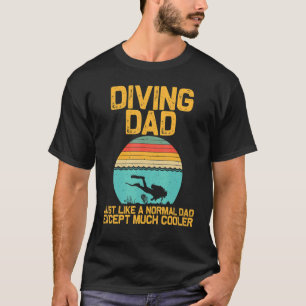 Tiefseetauchen für Vater Grandpa Unterwassertauche T-Shirt