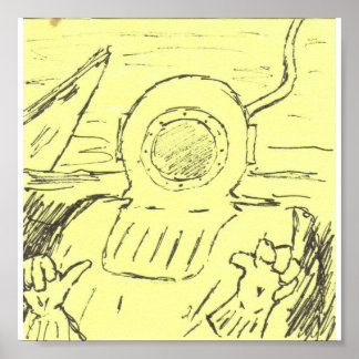 Tiefseetaucher Poster