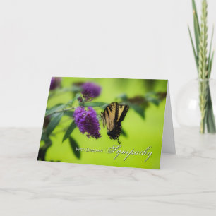 Tiefster Beileids-Schmetterling Karte
