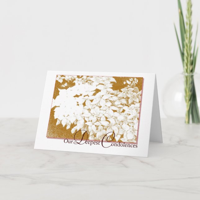 tiefstes Beileid Beileid Karte (Vorderseite)