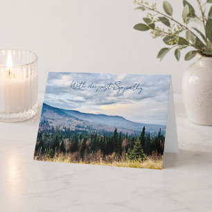 Tiefstes Beileid Blue Mountain Foto Kondolenz Karte