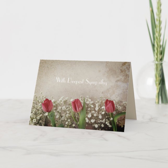 tiefstes Beileid Karte (Vorderseite)