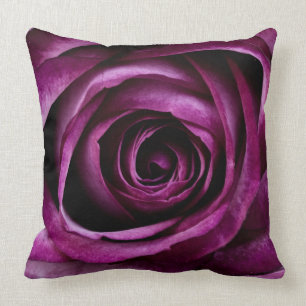 Tiefviolette Blume Nahaufnahme Kissen