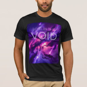 Tiefvioletter Kosmischer Weltraum Galaxie Grafik T-Shirt