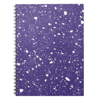 Tiefviolettes Marmormotiv-Notizbuch Notizblock
