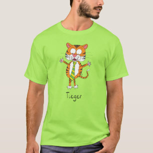 Tieger Tiger in einem Necktie Men's T - Shirt