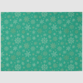 Tiel mit Gold-Schneeflocken Seidenpapier