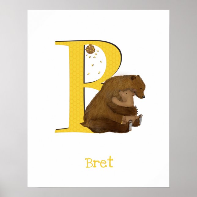 Tier ABC B ist für den Bärendruck Poster (Vorne)