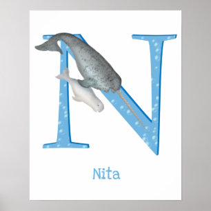 Tier ABC N ist für narkalen Druck Poster