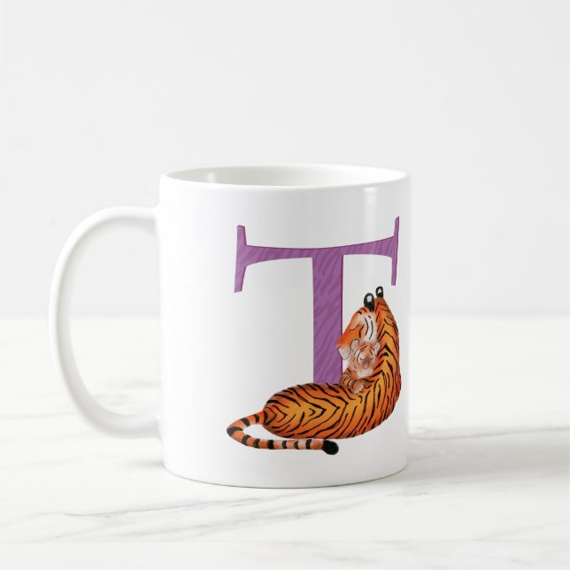 Tier ABC T ist für die Tasse von Tigern geeignet (Links)