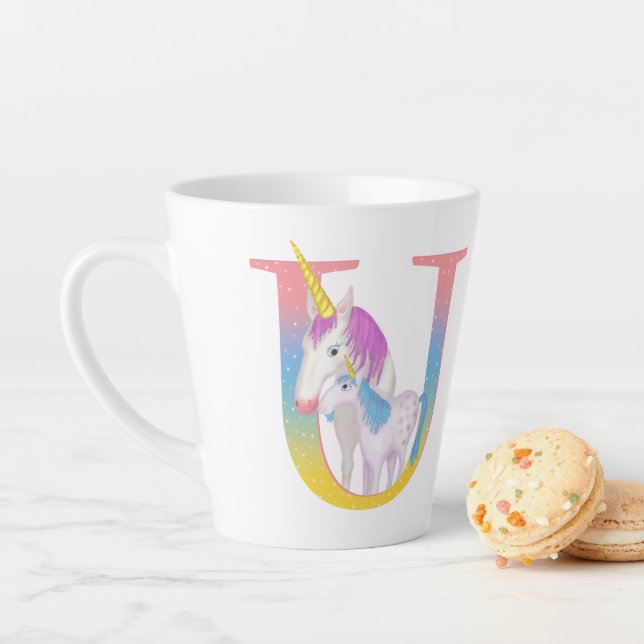 Tier ABC U ist zur Einhornlatte Tasse bestimmt. (Beispiel)