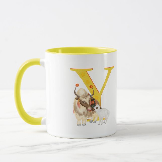Tier ABC Y ist für die Tasse von Yak geeignet (Links)