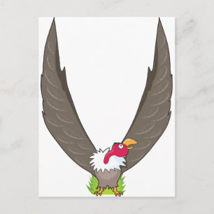 Tier Alphabet Vulture Postkarte