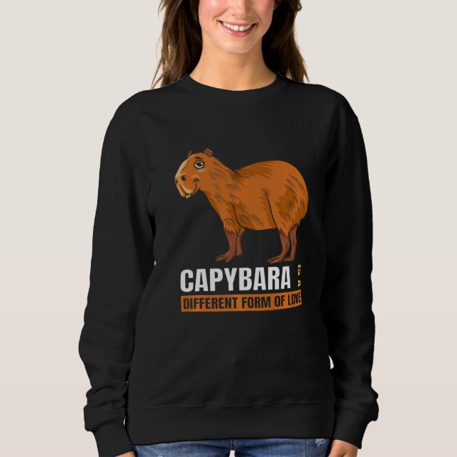 Tier Capybara Sweatshirt (Vorderseite)