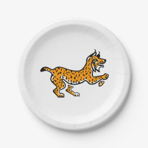 Tier - Coole Iberische LYNX - Wildfauna - Party Pappteller