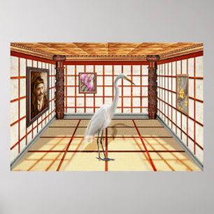 Tier - das Egret Poster