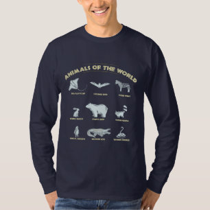 Tier der Weltnamen exotischer Wildtiere T-Shirt