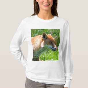 Tier Fuchs Wald Büro Party Dusche Digitale Kunst T-Shirt