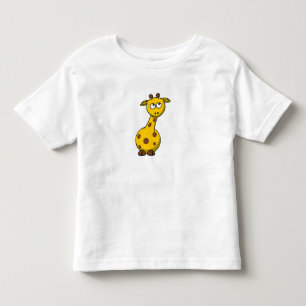 Tier-gelbe Giraffe - Hoodie-Strickjacke Kleinkind T-shirt