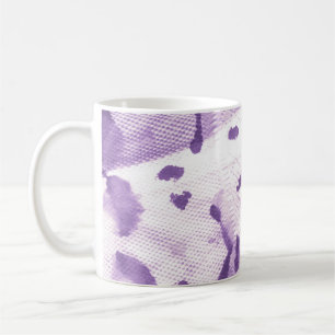 Tier-Geometrisch strukturiert. Lavendel-Kreuzlinie Kaffeetasse