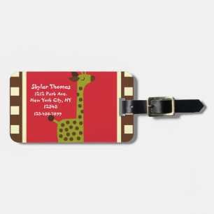 Tier-Giraffe Gepäckanhänger