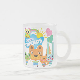 Tier-gute Freunde Mattglastasse