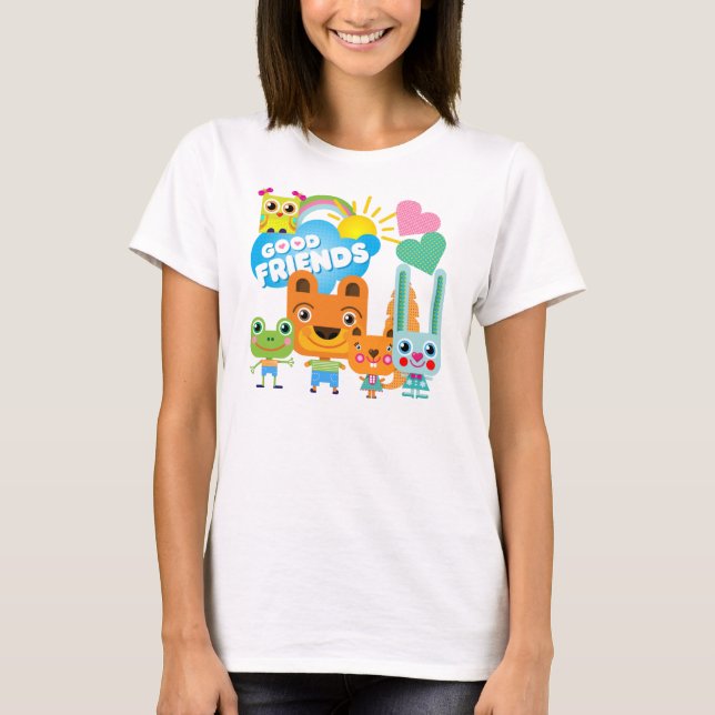 Tier-gute Freunde T-Shirt (Vorderseite)