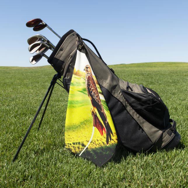 Tier Habicht Golf Handtuch (Gras)