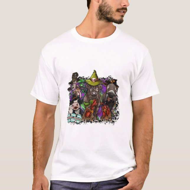 Tier-Halloween T-Shirt (Vorderseite)