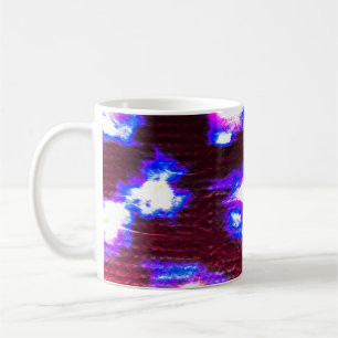 Tier Hintergrund. Dirty Art Muster. Handgefertigte Kaffeetasse