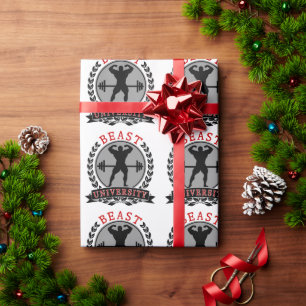 Tier-HochschulBodybuildings-Verpackungs-Papier Geschenkpapier