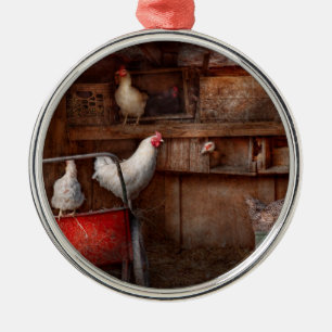 Tier - Huhn - Die Ente ist ein Spion Silbernes Ornament