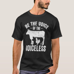Tier Huhn Schwein Kuh Vegan Vegetarier T-Shirt