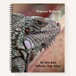 Tier Iguana Lizard Natur personalisieren Notizbuch
