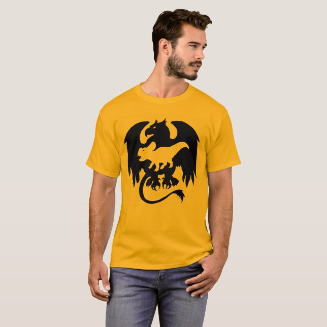 Tier innerhalb des Greifs Protoceratops T-Shirt (Vorne ganz)