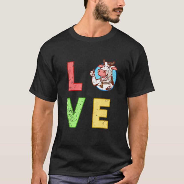 Tier Kuh T-Shirt (Vorderseite)