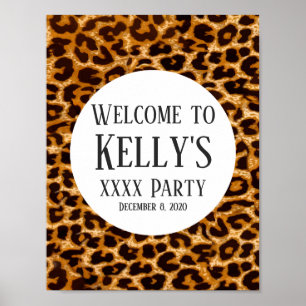 Tier, Leopard, Geparden Poster