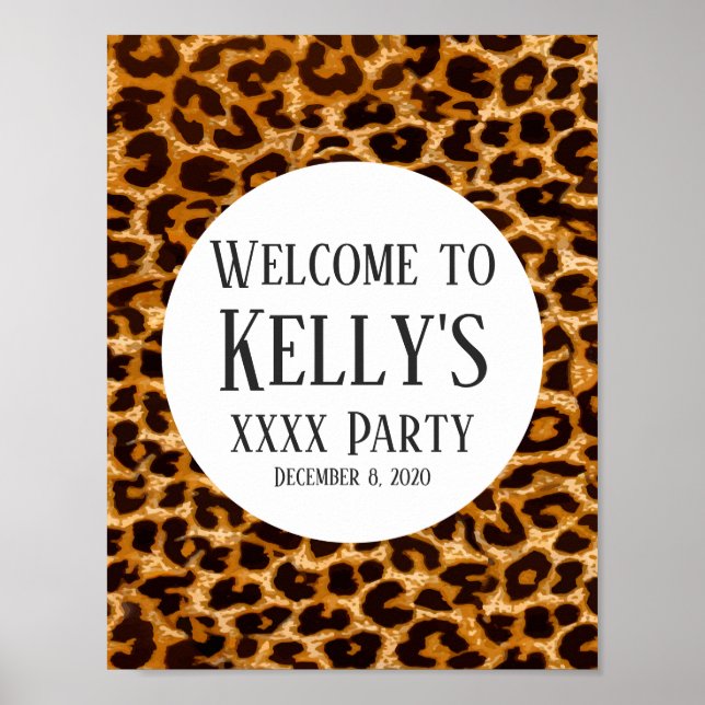 Tier, Leopard, Geparden Poster (Vorne)