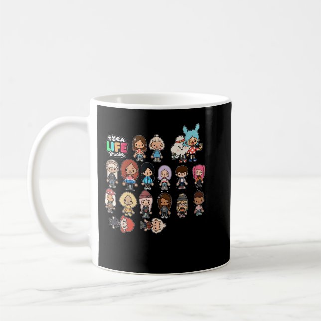 Tier Manga Toca Boca Anime Geschenk für Weihnachte Kaffeetasse (Links)