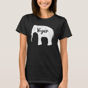 Tier mit veganer Elefant Lover Herbivore Pflanze T-Shirt