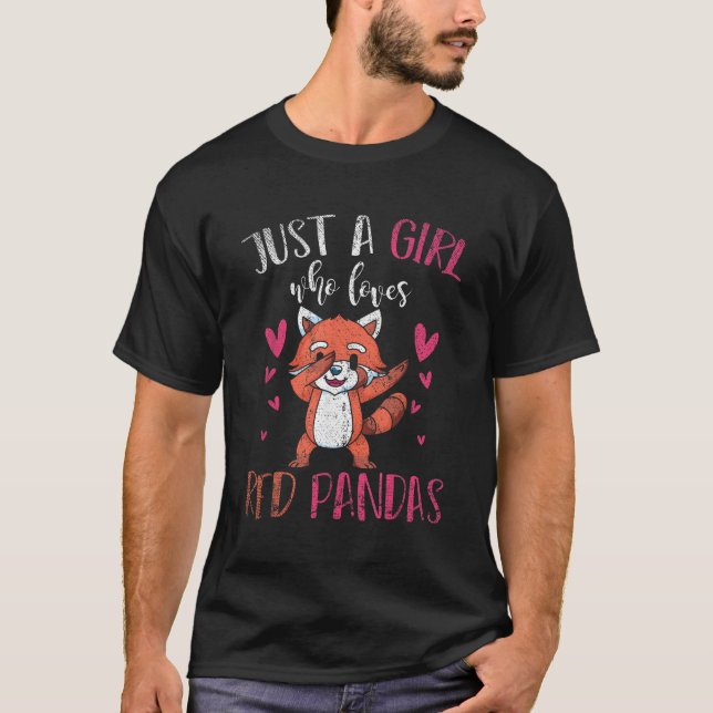 Tier nur ein, das Red Panda Liebe T-Shirt (Vorderseite)