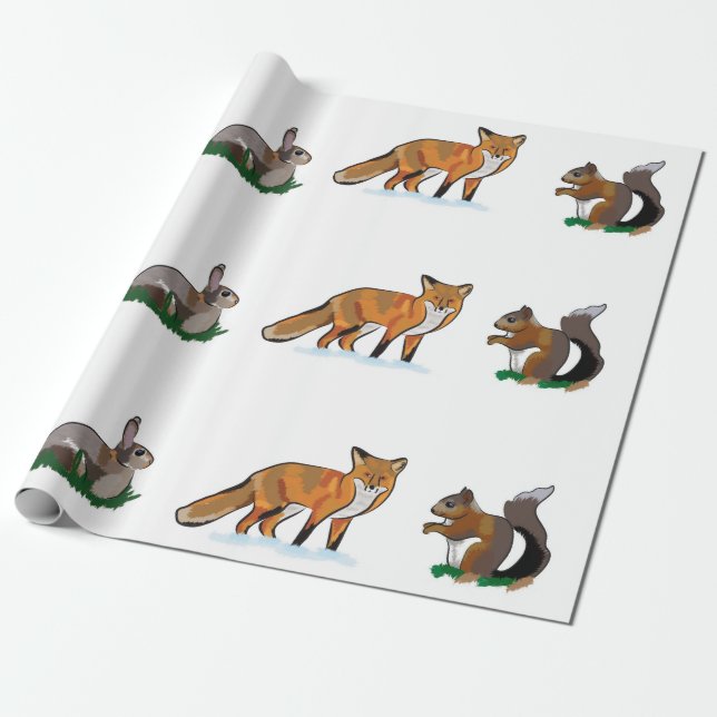 Tier-Packpapier Geschenkpapier (Ungerollt)