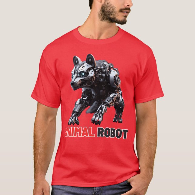 Tier-Roboter-Freund T-Shirt (Vorderseite)